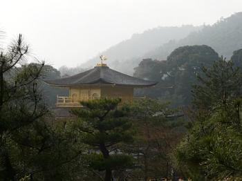 The golden temple in Kyoto